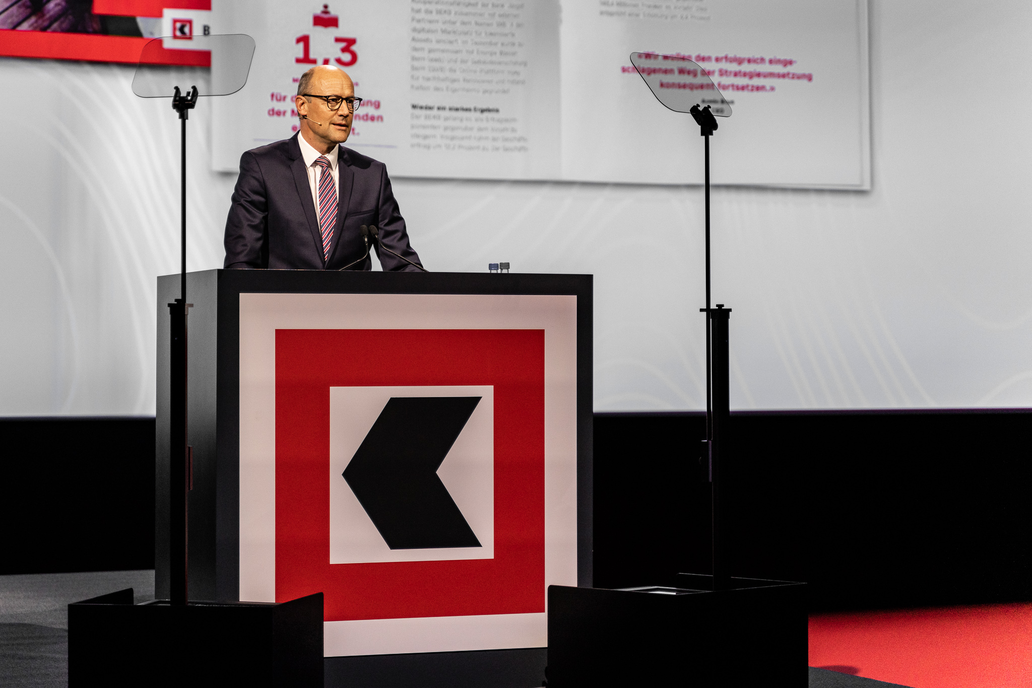 Armin Brun, CEO, dans son discours à l’Assemblée générale 2022.